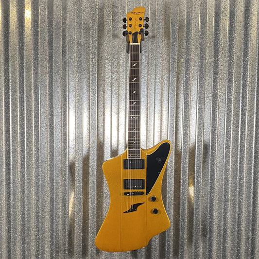 Westcreek Guitars Mirage T Bird Style Dual Humbucker Guitar Gold #0078 Used