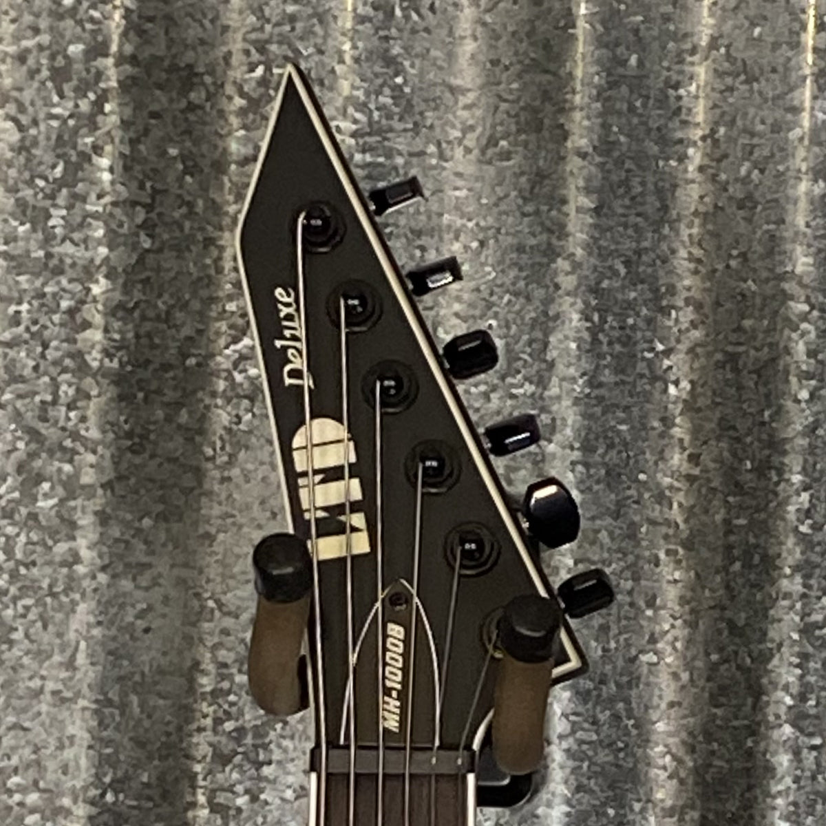 ESP LTD MH-1000B Baritone Black Satin Guitar MH1000BBLKS #1485 Used