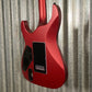 ESP LTD MH-1000 Evertune Candy Apple Red Satin Guitar & Case #0334 Used
