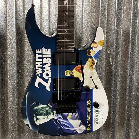 ESP LTD KH-WZ Kirk Hammett White Zombie Graphic EMG Guitar & Case LKHWZ #3630 Used