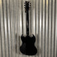 Westcreek Guitars Racer SG Offset Style Black Red Stripe #0043 Used