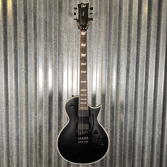 ESP LTD EC-1000 FR Floyd Rose Black Satin EMG Guitar EC1000FRBLKS #1106 Used