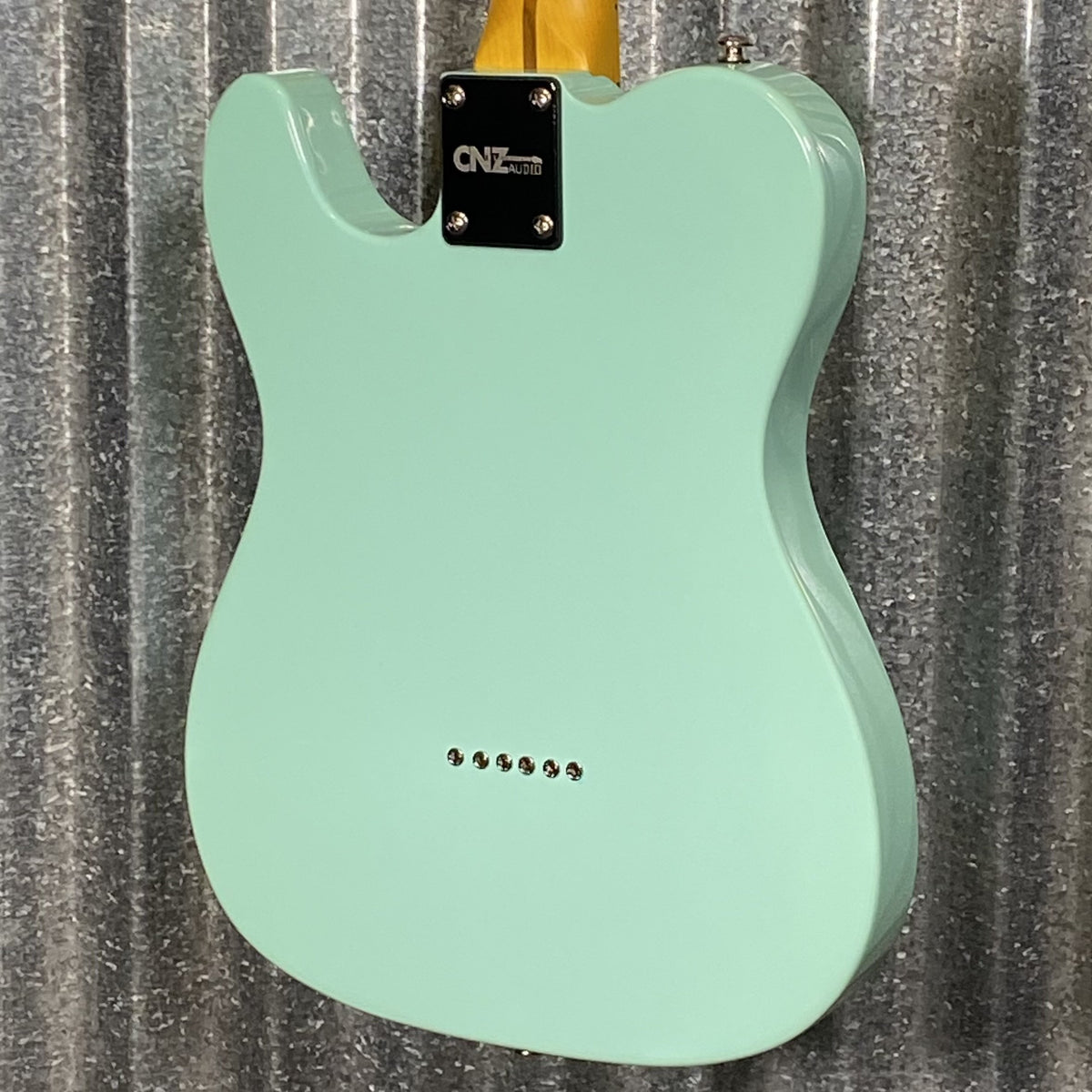 CNZ Audio TL-SHH-SG-TRPG Surf Green Semi Hollow Guitar & Bag #0854 Used
