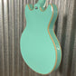 D'Angelico Guitars Premier Mini DC Semi Hollow Body Surf Green Tortoise Pickguard #7320 Demo