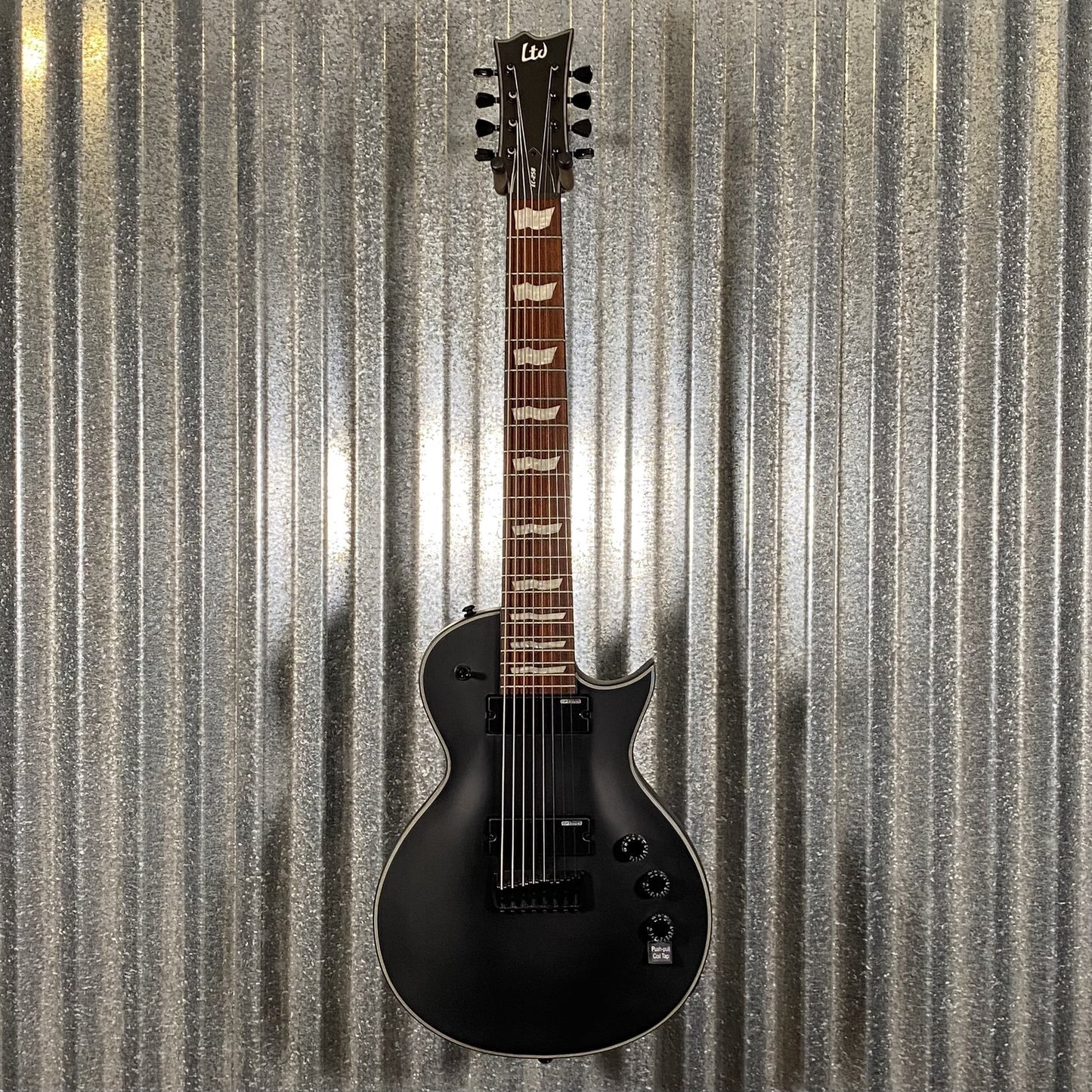 ESP LTD EC-258 8 String Black Satin Guitar EC258BLKS #1595  Used