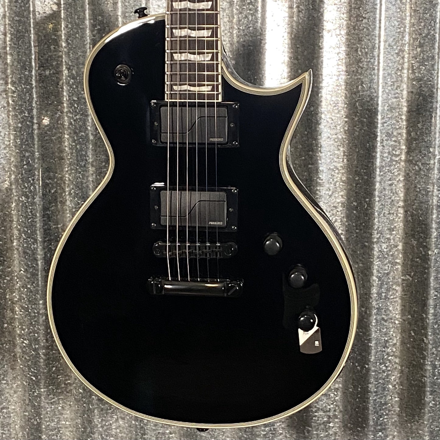 ESP LTD EC-1000S Gloss Black Fluence Guitar & Case #0366 Used