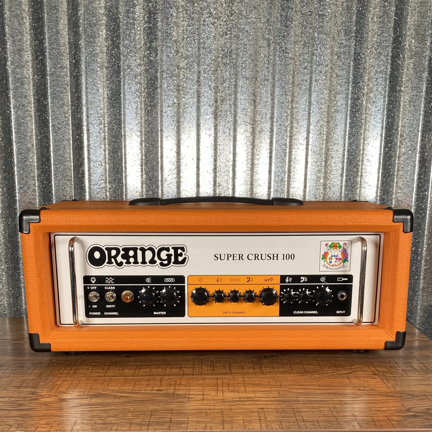 Orange Super Crush 100 Watt Two Channel Guitar Amplifier Head Used
