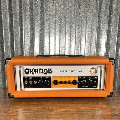 Orange Super Crush 100 Watt Two Channel Guitar Amplifier Head Used