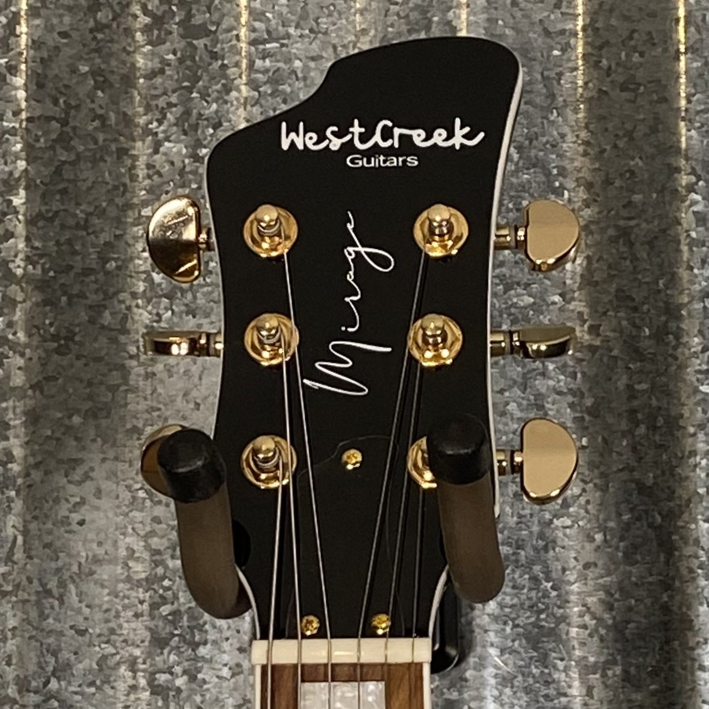 Westcreek Guitars Mirage T Bird Style Dual Humbucker Guitar Black #0003 Used
