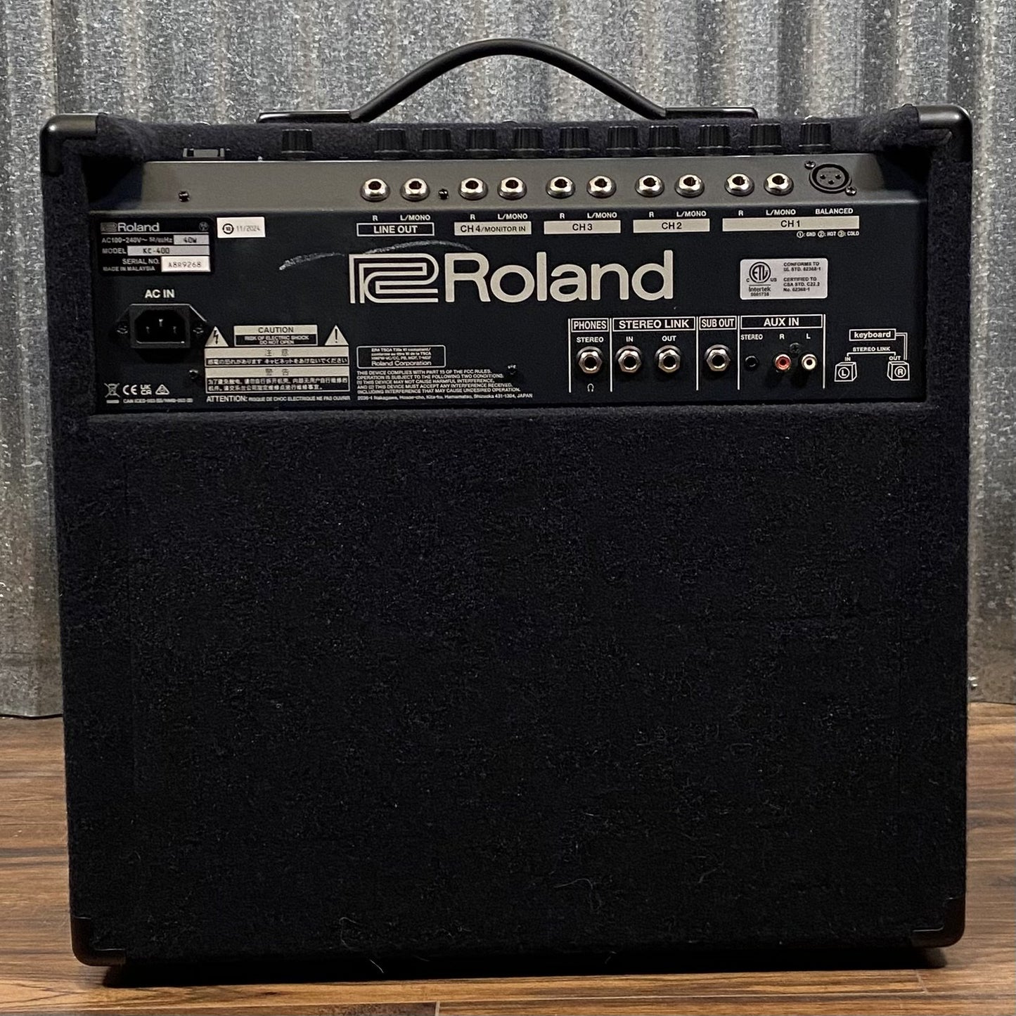 Roland KC-400 150 Watt 4 Channel 12" Keyboard PA Combo Amplifier & Cover Used #2