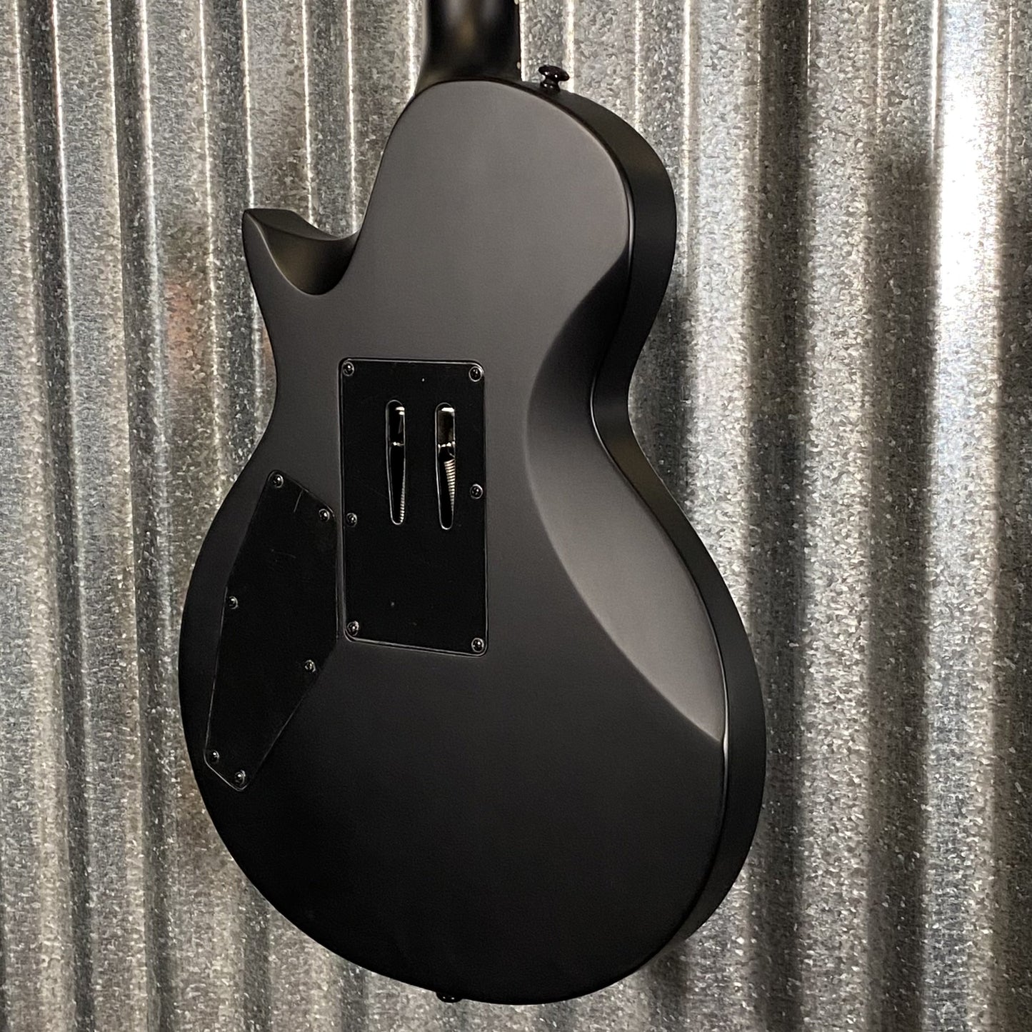 ESP LTD EC FR Black Metal Floyd Rose Black Satin Guitar & Case #1354 Used