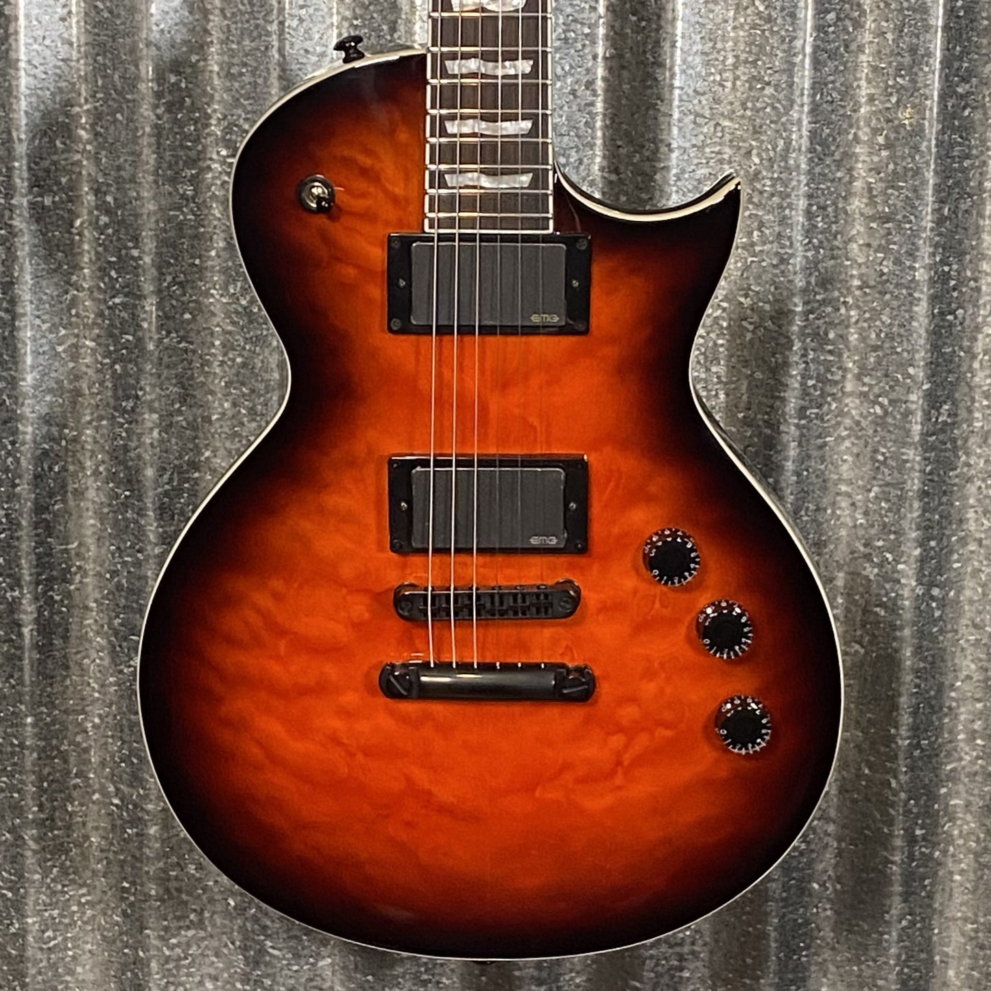 ESP LTD EC-400 Quilt Vintage Burst Guitar #2075