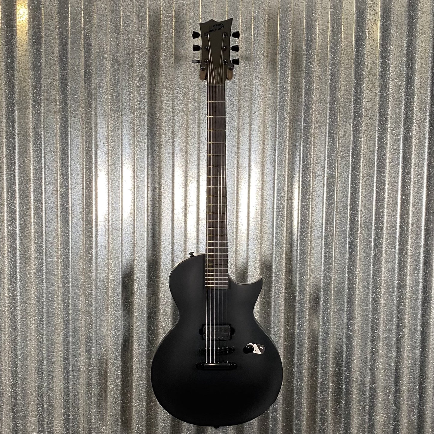 ESP LTD EC Black Metal Black Satin Guitar ECBKMBLKS #1990 Used