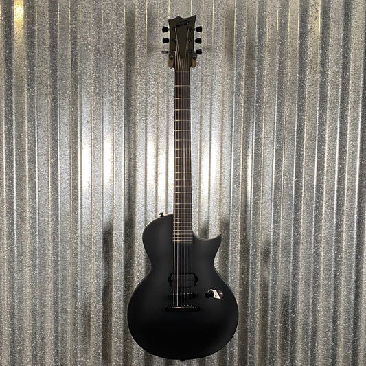 ESP LTD EC Black Metal Black Satin Guitar ECBKMBLKS #1990 Used