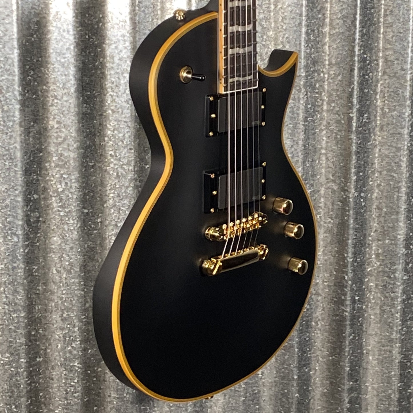 ESP LTD EC-1000 Vintage Black EMG Guitar EC1000VB #0188 Used