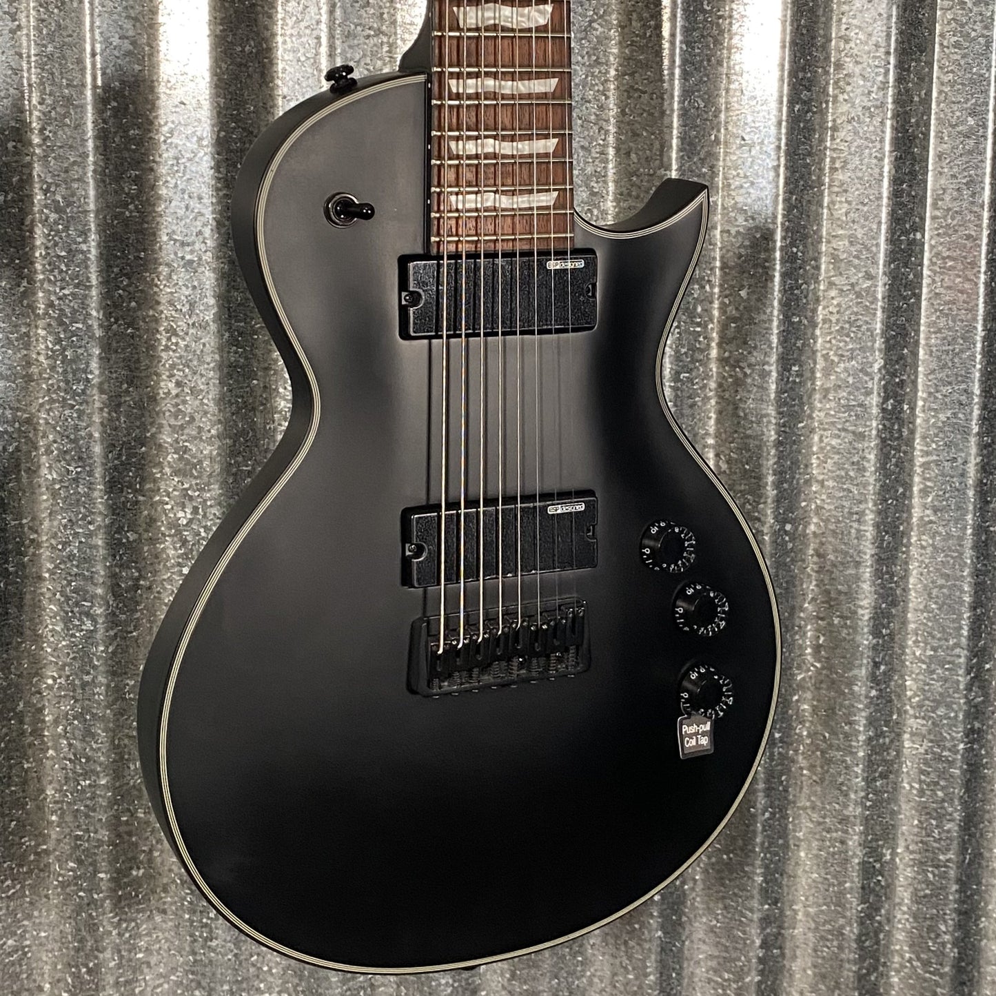 ESP LTD EC-258 8 String Black Satin Guitar EC258BLKS #1577  Used
