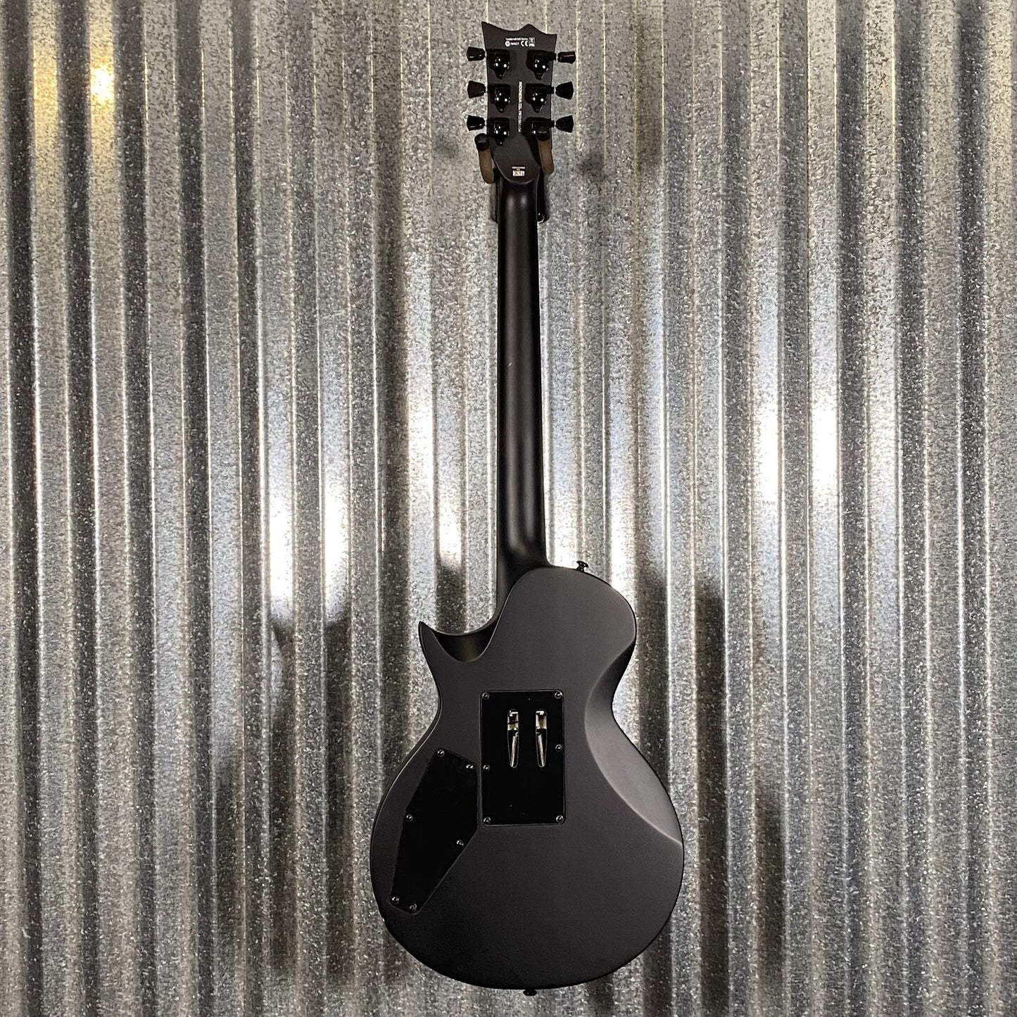 ESP LTD EC FR Black Metal Floyd Rose Black Satin Guitar & Case #1354 Used