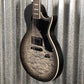 ESP LTD EC-01FT QM Quilt Top Charcoal Burst Satin Teardrop Guitar EC01FTQMCHBS #0620 Used