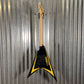 ESP LTD Alexi Laiho Arrowhead SE Black Yellow Pinstripe Guitar & Case USED #1378