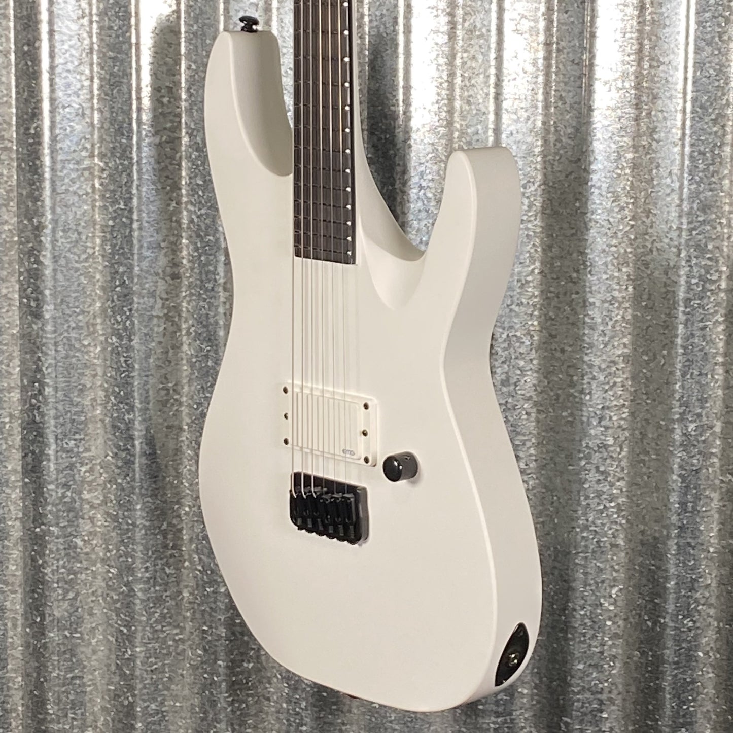 ESP LTD M-HT Arctic Metal Hard Tail Snow White Satin Guitar MHTARMSWS #0608 Used