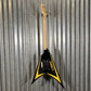 ESP LTD Alexi Laiho Arrowhead SE Black Yellow Pinstripe Guitar & Case USED #1975