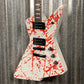 Westcreek Guitars Revenge Explorer Style Scatch Whte Red #0096 Used