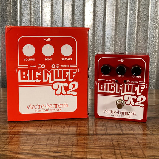 Electro-Harmonix EHX Big Muff Pi 2 with Tone Wicker Fuzz Guitar Effect Pedal
