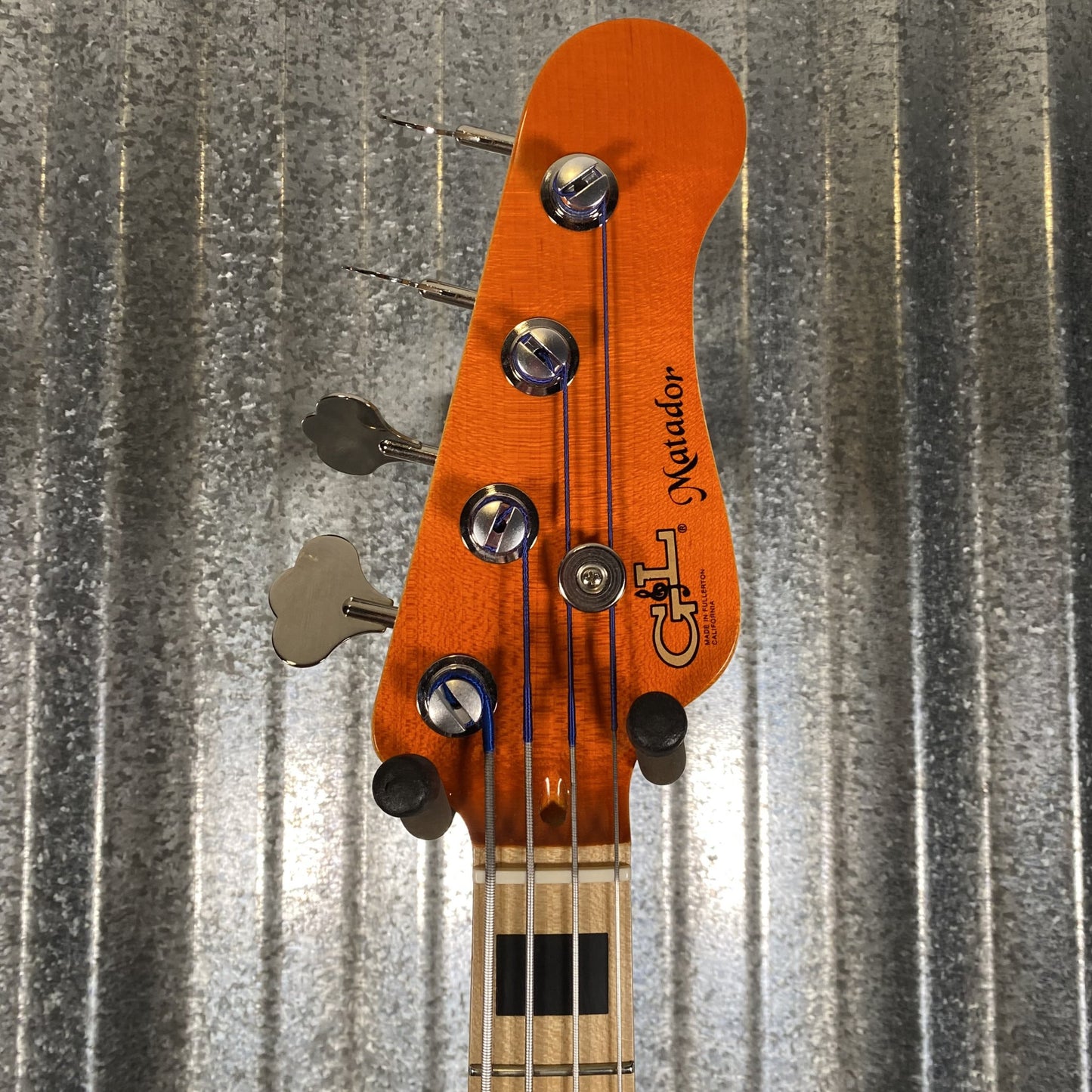 G&L USA Custom Shop Matador Clear Orange 4 String Bass & Case #0001 Used