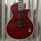 ESP LTD EC-1000 QM Quilt Top See Thru Black Cherry Fluence Guitar & Case #2957 Used