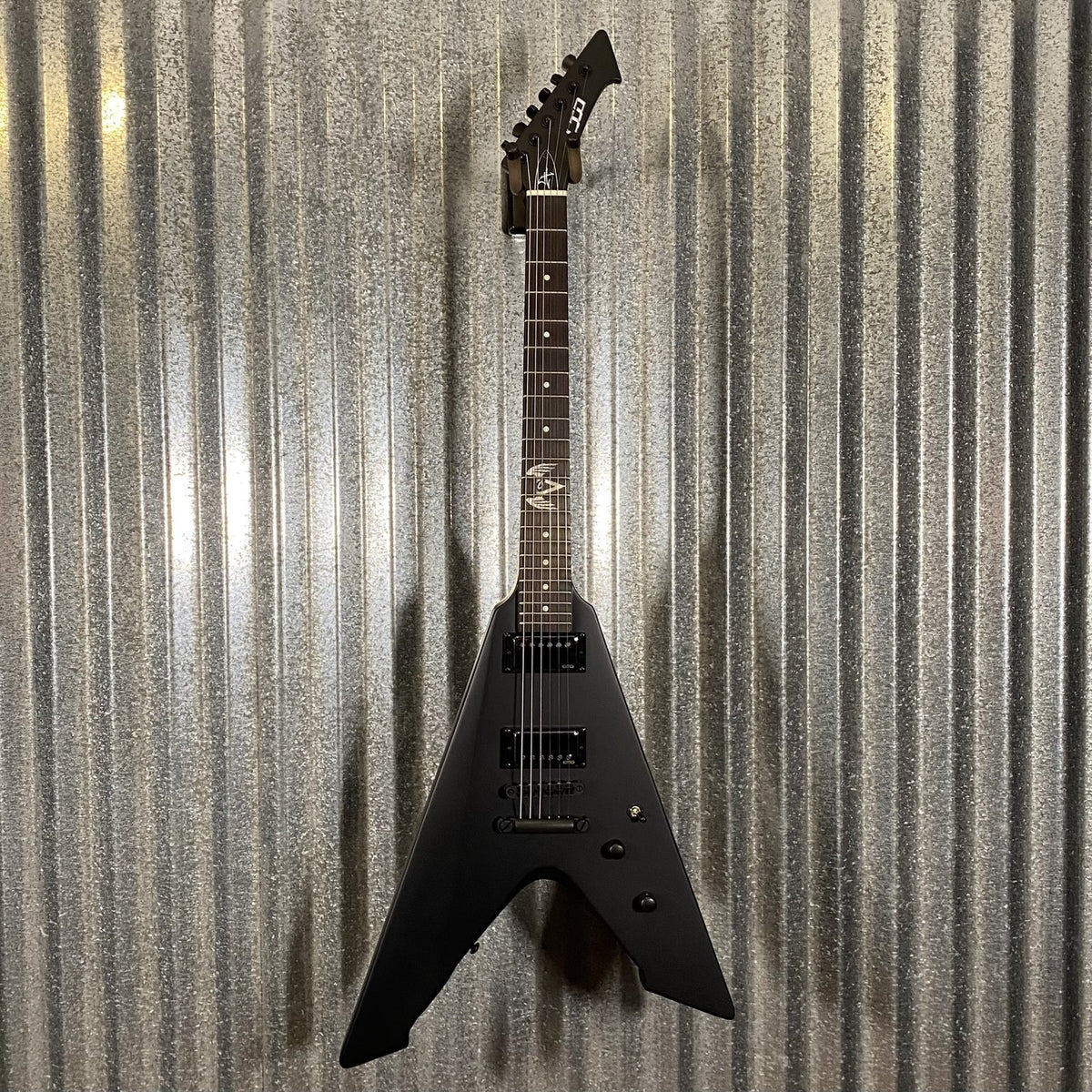 ESP LTD Vulture James Hetfield Black Satin Guitar & Case #0887 Used