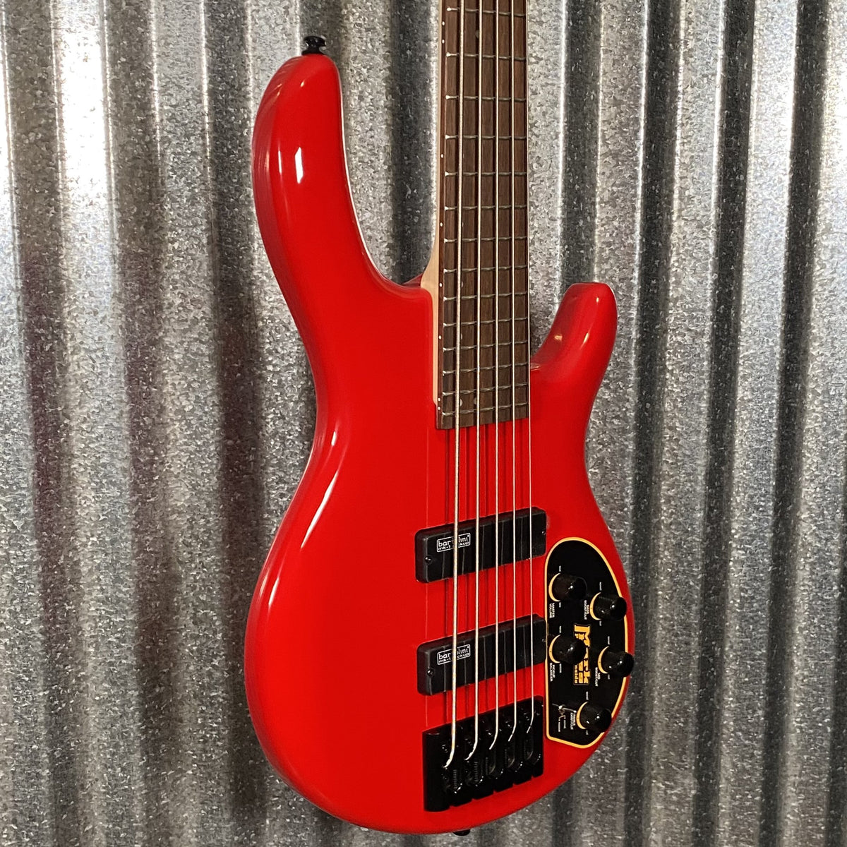 Cort Artisan C5 Deluxe Candy Red 5 String Bass C5DELUXECRD