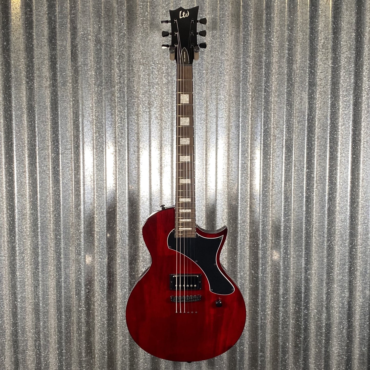 ESP LTD EC-201 Flat Top  See Thru Black Cherry Gutar EC201FTSTBC #0977 Used