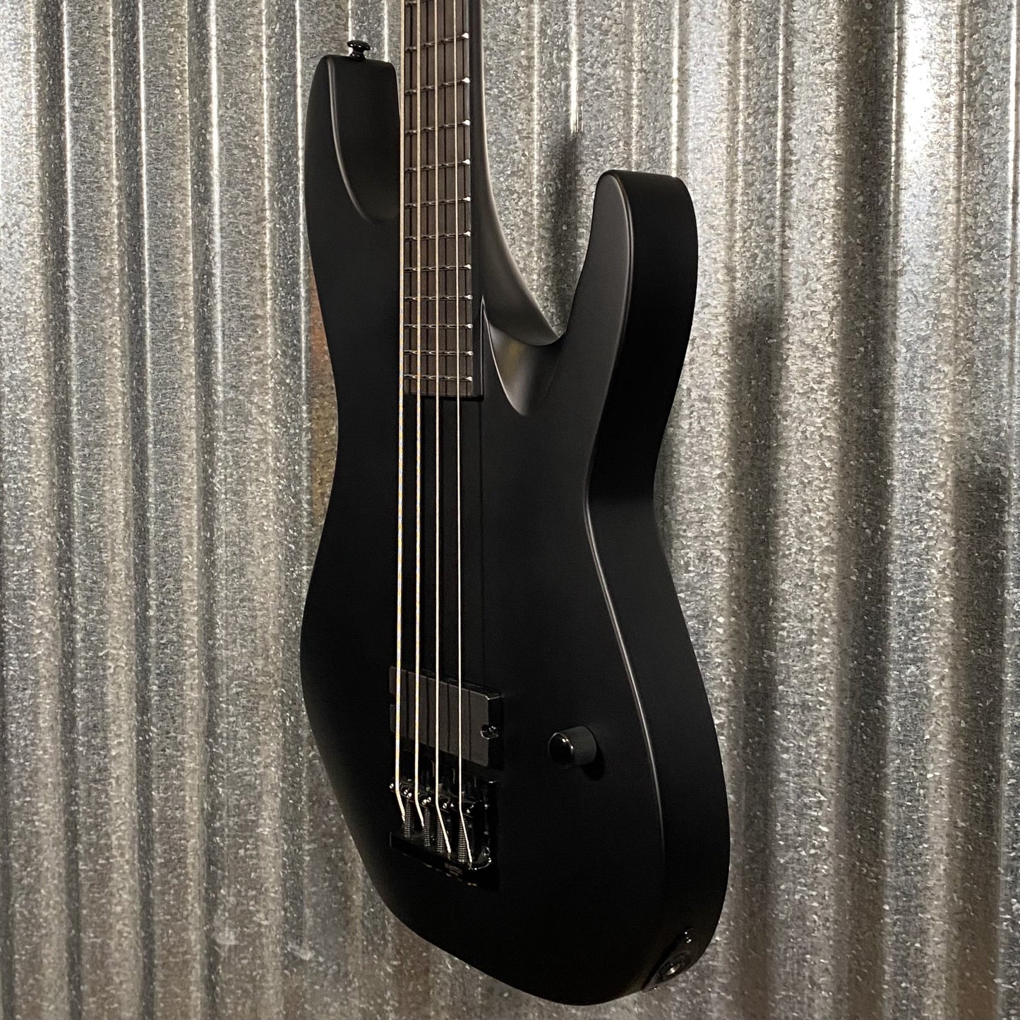 ESP LTD M-4 Black Metal Black Satin 4 String Bass LM4BKMBLKS1 #2076 Used