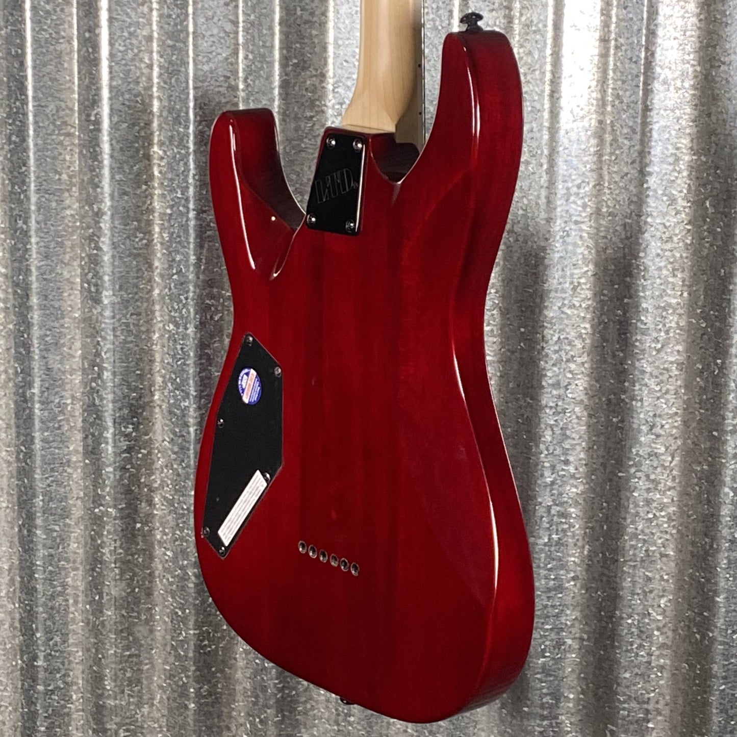 ESP LTD MH-200 Quilt Neck Thru See Thru Black Cherry Guitar MH200QMNTSTBC #2429 Used
