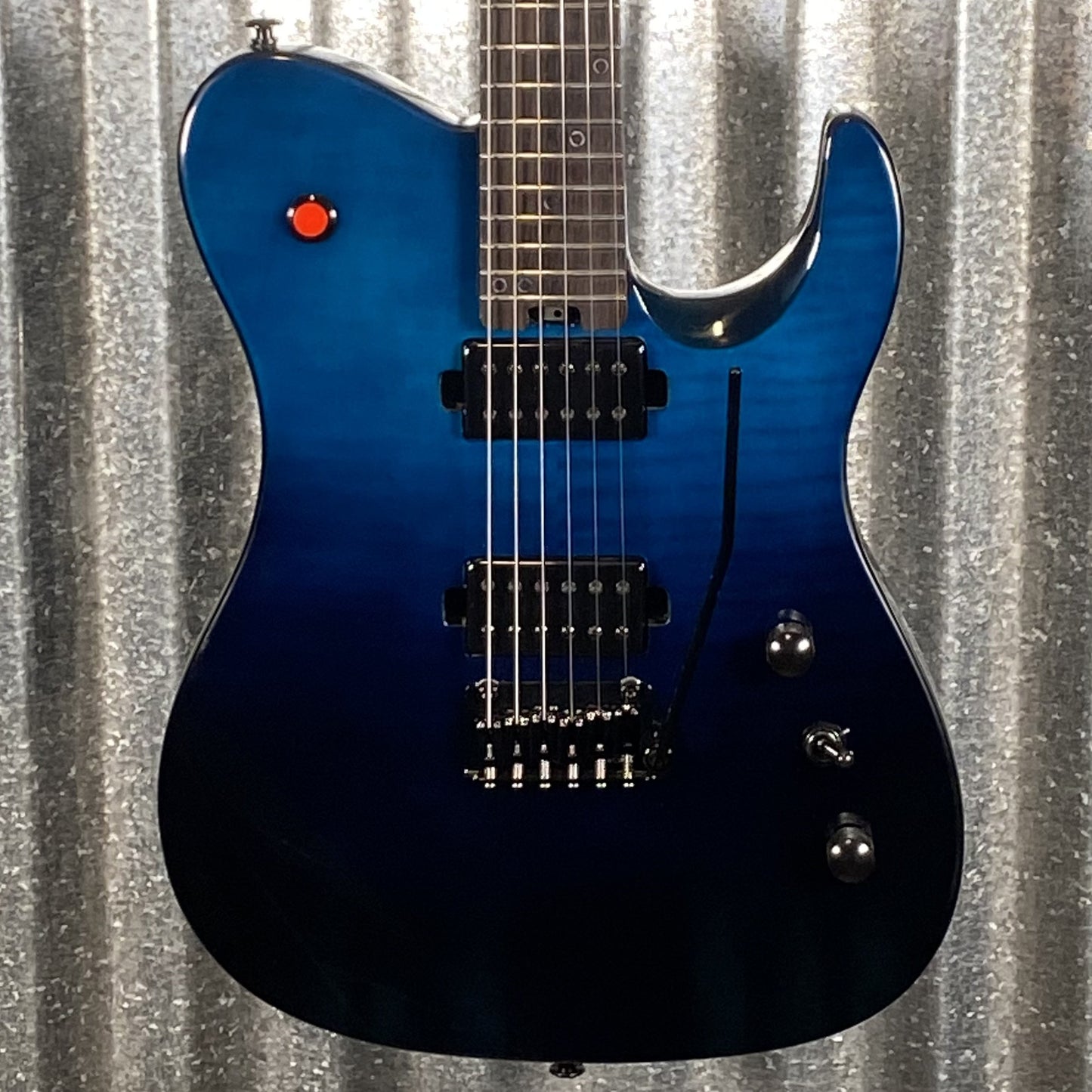 Westcreek Guitars Helyx T Style Dual Humbucker Ocean Vortex Blue Guitar #0019 Used