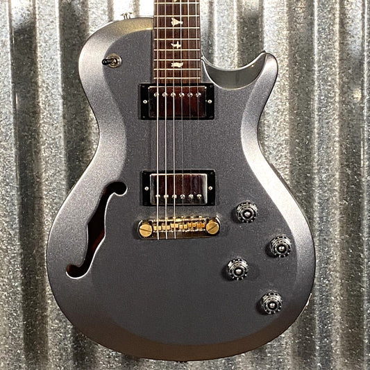 PRS Paul Reed Smith S2 Singlecut Semi Hollow Platinum Metallic Guitar & Case 2017 #6474 Used
