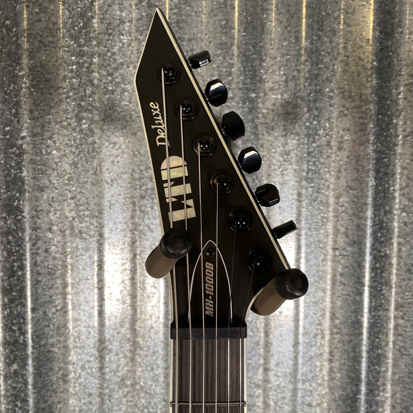ESP LTD MH-1000B Baritone Black Satin Guitar MH1000BBLKS #0720 Used