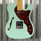 CNZ Audio TL-SHH-SG-TRPG Surf Green Semi Hollow Guitar & Bag #0854 Used