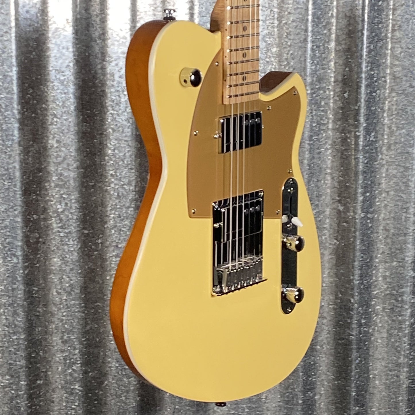 Reverend Charger Cleancut Powder Yellow Railhammer Guitar #69938