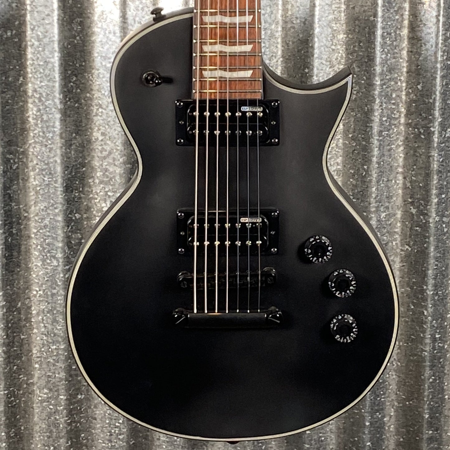 ESP LTD EC-257 7 String Black Satin Guitar EC257BLKS #0520 Used