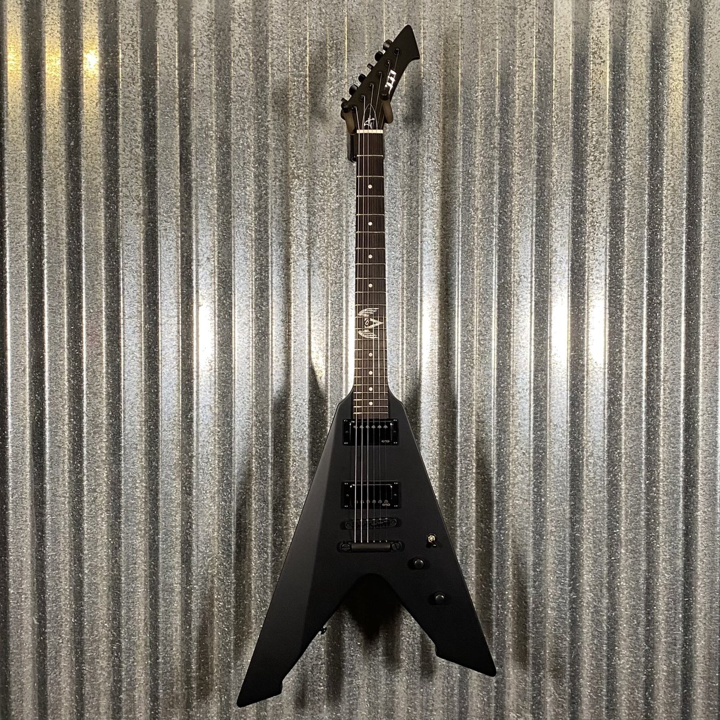 ESP LTD Vulture Jame Hetfield Black Satin Guitar & Case VULTUREBLKS #0766 Used