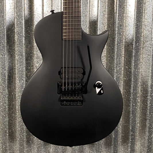 ESP LTD EC FR Black Metal Floyd Rose Black Satin Guitar & Case #1348 Used