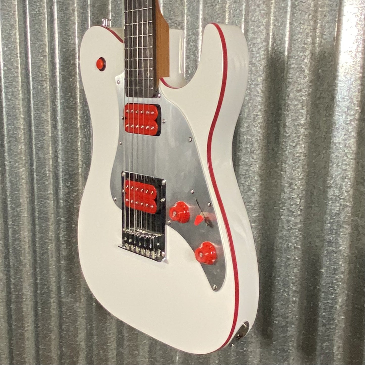 Westcreek Guitars TT-50KS T Style Dual Humbucker Guitar White #0079 Used