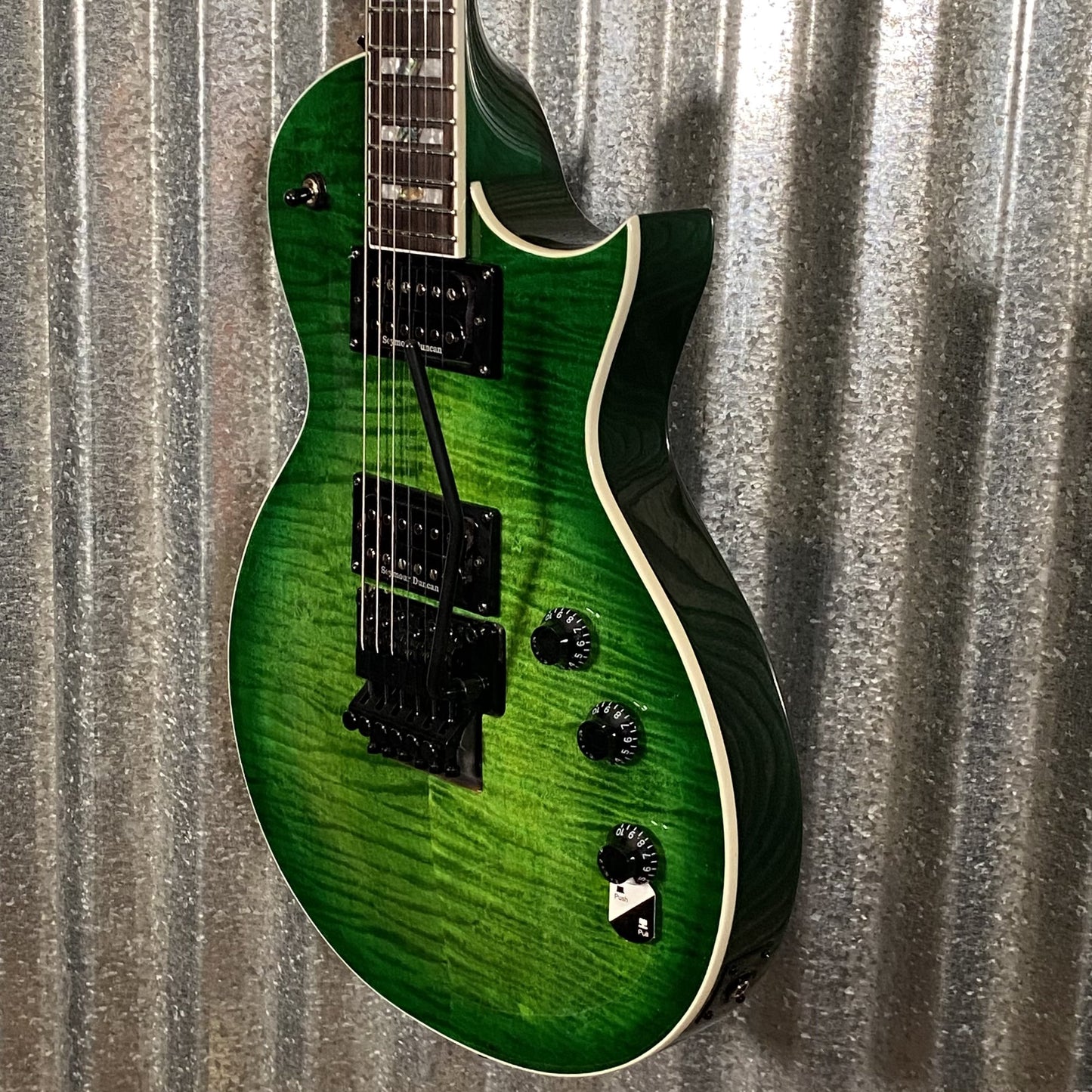ESP LTD Alex Skolnick AS-1 Lime Burst Guitar & Case #0787 Used
