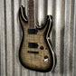 ESP LTD MH-1000NT Flame Charcoal Burst Guitar & Case #0514 Used