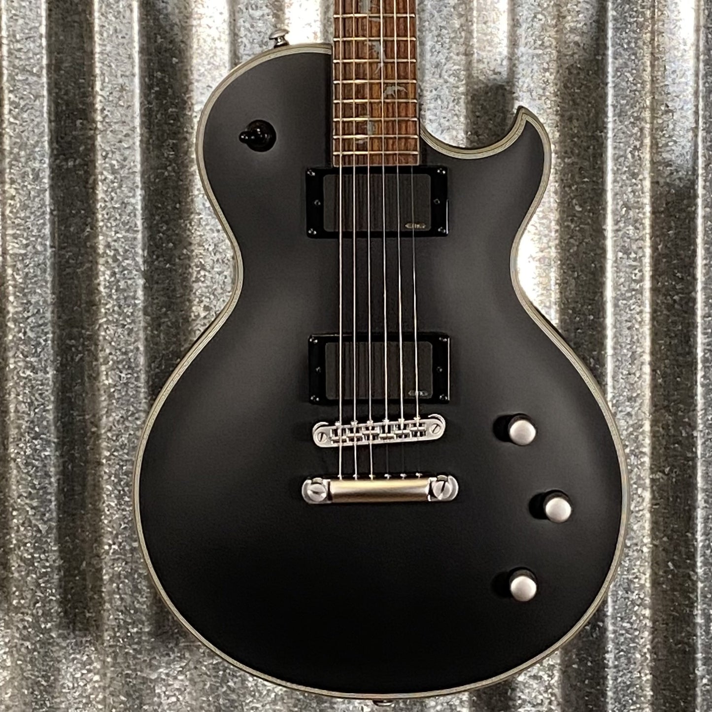 Schecter Solo II Damien Platinum Satin Black Guitar #0653