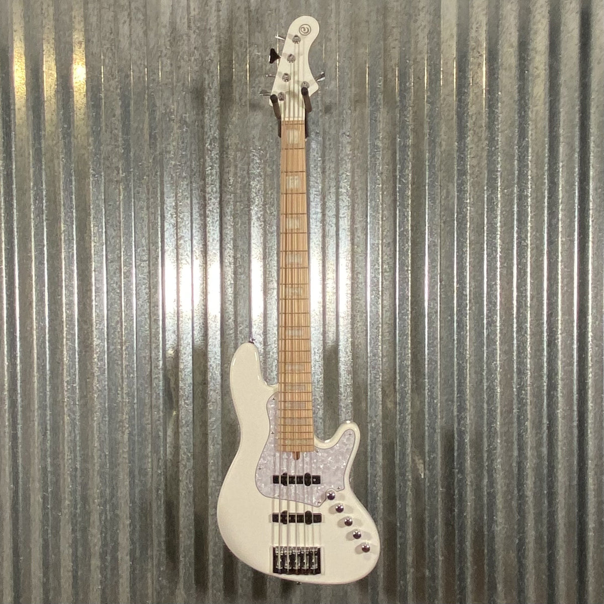 Cort Elrick NJS 5 String Bass White & Bag NJS5WHT #2856