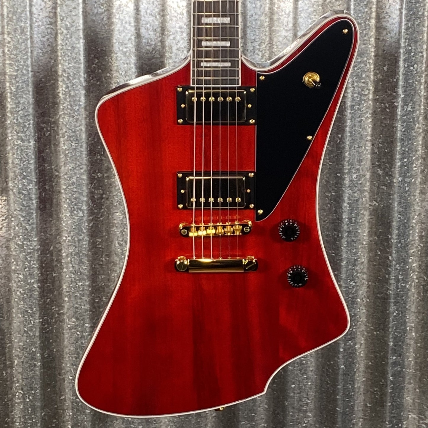 Westcreek Guitars Mirage T Bird Style Dual Humbucker Guitar Red #0046 Used