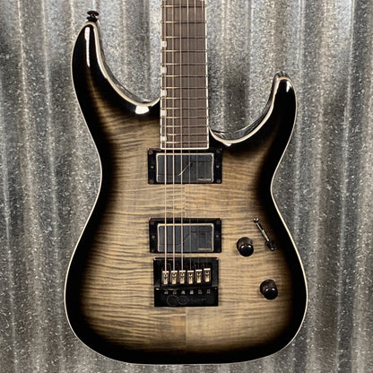 ESP LTD MH-1000 Evertune Flame Charcoal Burst Guitar MH1000ETFMCHB #2758 Used