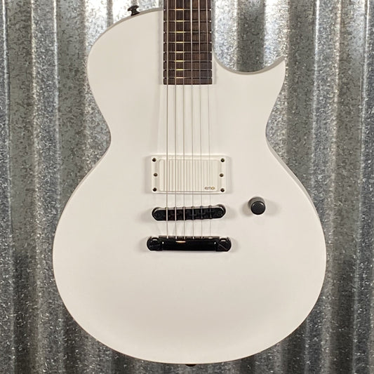 ESP LTD EC Arctic Metal Snow White Satin Guitar ECARMSWS #0778 Used